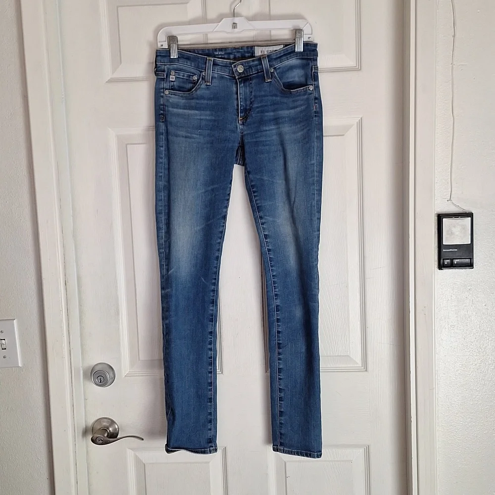 AG ED Denim Jeans “The Stilt” Cigarette Leg Jeans Women's Sz 26 R Inseam 28 3/4"